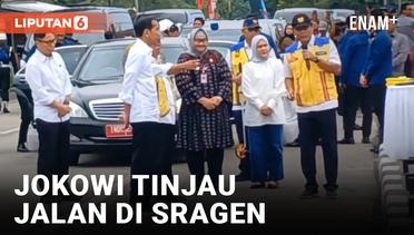 Jokowi Tinjau Perbaikan Jalan di Sragen yang Habiskan Dana APBN Tahun 2023 Senilai Rp204 Miliar