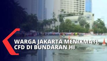 Meski Sempat Diguyur Hujan, CFD di Bundaran HI Tetap Jadi Lokasi Favorit Warga DKI Jakarta!
