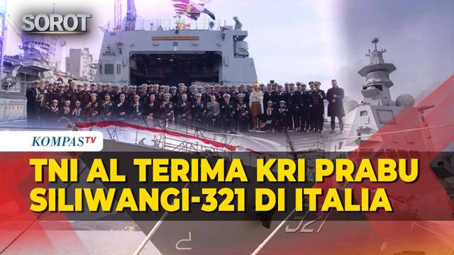 Detik-Detik Upacara Serah Terima KRI Prabu Siliwangi-321 di Italia, Jadi Kapal Perang Terbesar RI!