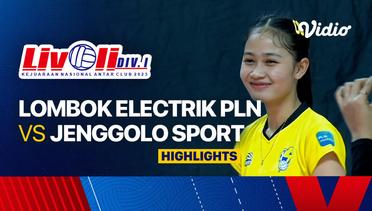 Semifinal Putri: Lombok Electrik PLN vs Jenggolo Sport Sidoarjo - Highlights | Livoli Divisi 1 2023