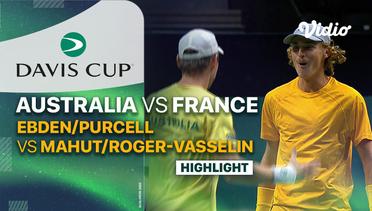 Highlights | Australia (Matthew Ebden/Max Purcell) vs France (Nicolas Mahut/Edouard) | Davis Cup 2023