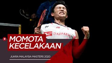 Juara Malaysia Masters, Kento Momota Alami Kecelakaan Mobil