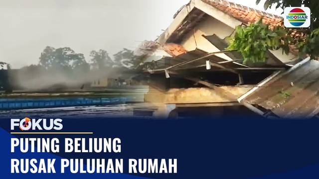 Puting Beliung Merusak Puluhan Rumah | Fokus