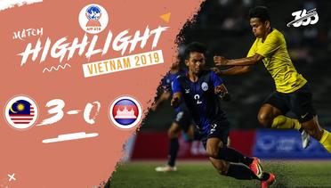 Full Highlight - Malaysia 3 VS 0 Kamboja | Piala AFF U-18 2019
