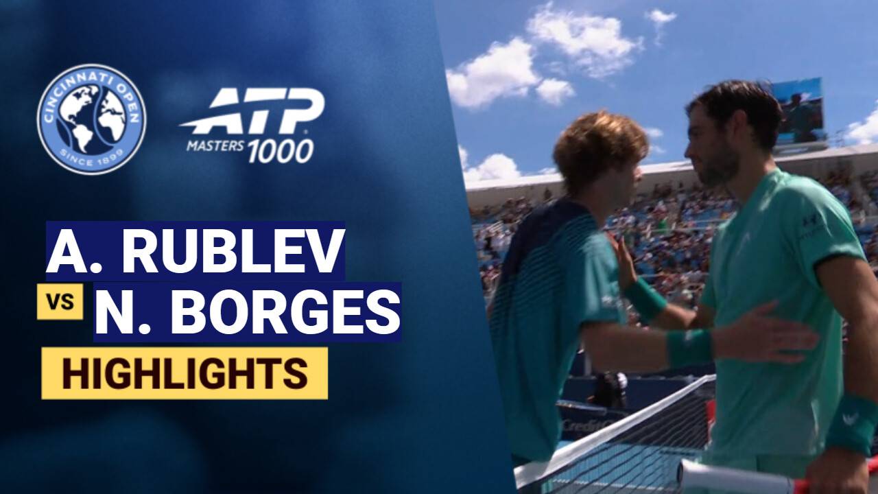 Andrey Rublev vs Nuno Borges - Round 3 (P&G Stadium Court) | ATP 1000: Cincinnati Open 2026