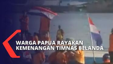 Rayakan Kemenangan Timnas Belanda, Warga Papua Turun ke Jalan Gelar Konvoi!