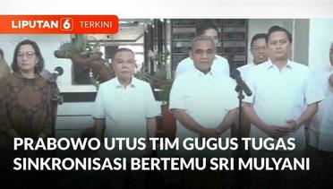 Tim Gugus Tugas Sinkronisasi Prabowo-Gibran Bertemu Sri Mulyani, Bahas RAPBN? | Liputan 6