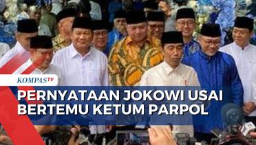 Bertemu Ketum Parpol, Jokowi Bantah  Bahas Reshuffle Kabinet
