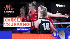 Match Highlights | Belgia vs Jepang | Women's Volleyball Nations League 2022