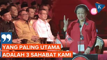 Megawati Sapa 3 Ketum Parpol dengan Sebutan Sahabat