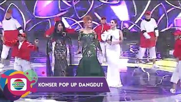 Hai 'Apa Kabar' Sapa Rita S, Inul dan Zaskia Gotik Buat Penonton Konser Pop Up Dangdut