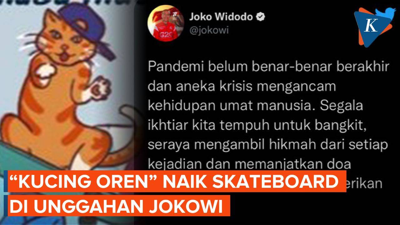 Unggahan Jokowi Kembali Munculkan Kucing Oren di Karikatur Hari Sumpah