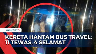 Update Korban Kecelakaan KA Probowangi Tabrak Bus Travel: 11 Orang Tewas dan 4 Selamat