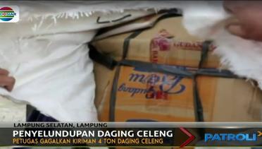 Petugas Gagalkan Penyelundupan Daging Celeng di Lampung  - Patroli Siang