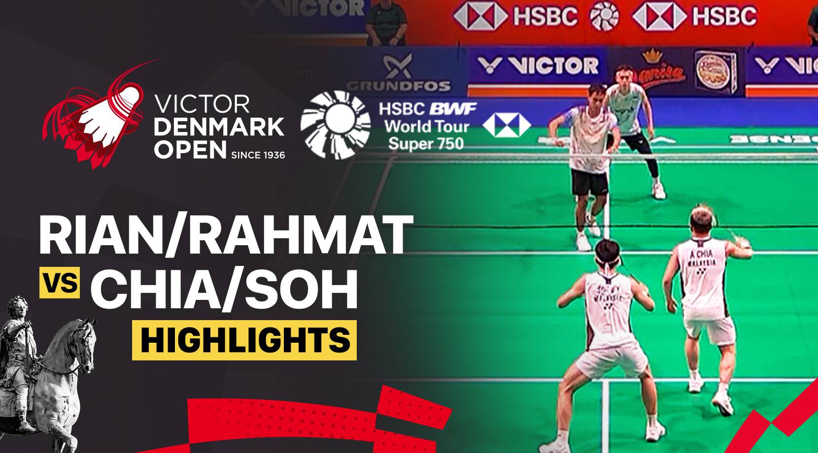 Muhammad Rian Ardianto/Rahmat Hidayat (INA) vs Aaron Chia/Soh Wooi Yik (MAS) - Men's Doubles Round of 32 | VICTOR Denmark Open 2025