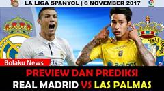 La Liga Pekan Ke-11 | Preview Dan Prediksi Real Madrid Vs Las Palmas