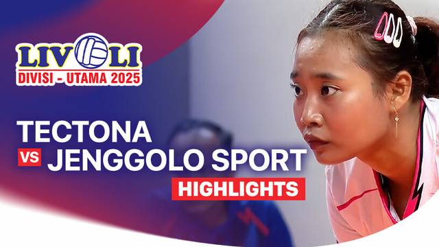 Putri: Tectona vs Jenggolo Sport Sidoarjo - Highlight | Livoli Divisi Utama 2025