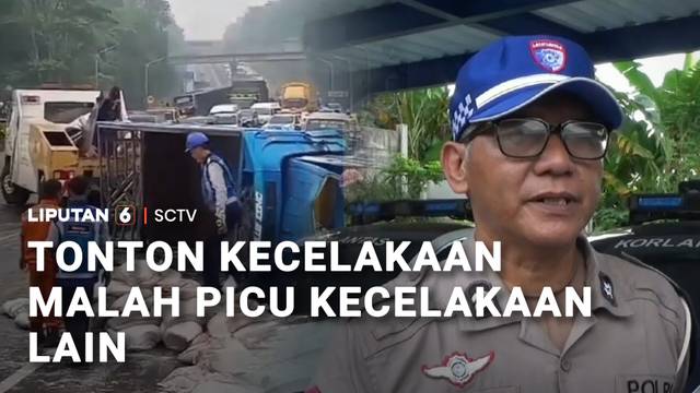 Tonton Kecelakaan Malah Memicu Kecelakaan Lain | Liputan 6