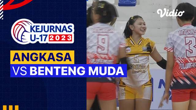 Putri: Angkasa vs Benteng Muda Tangerang - Full Match | Kejurnas Bola Voli Antarklub U-17 2023