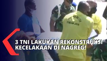 Detik-detik 3 Anggota TNI Tersangka Kecelakaan di Nagreg Lakukan Rekonstruksi Kejadian secara Detail