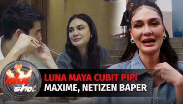 Luna Maya dan Maxime Bouttier Pamer Kemesraan dan Saling Cubit Pipi | Hot Shot