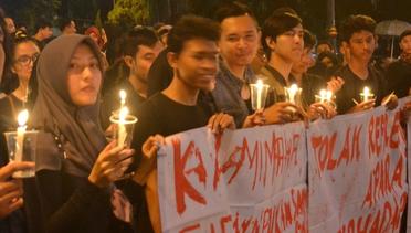 Lilin Duka Mahasiswa Purwokerto untuk Demokrasi Indonesia