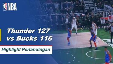 NBA I Cuplikan Pertandingan : Thunder 127 vs Bucks 116