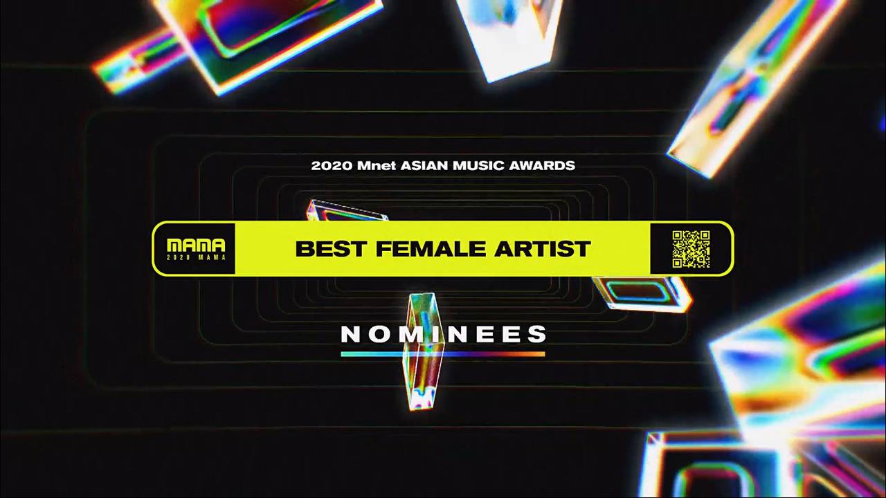 Best Female Artist 2020 MAMA Nominees Vidio