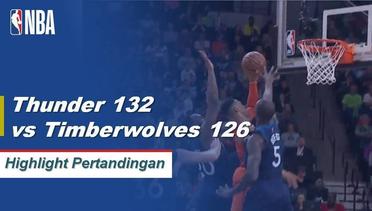 NBA I Cuplikan Pertandingan : Thunder 132 Vs Timberwolves 126