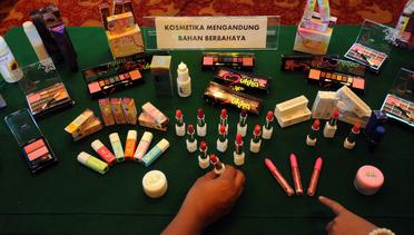 Ribuan Kosmetik Berbahaya Asal Tiongkok dan Thailand Disita BBPOM Jakarta