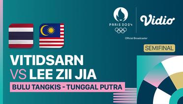 Kunlavut Vitidsarn (THA) vs Lee Zii Jia (MAS) - Semifinal Tunggal Putra - Bulu Tangkis - Full Match | Olympic Games Paris 2024