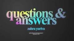 Q&A - Zahra Yuriva