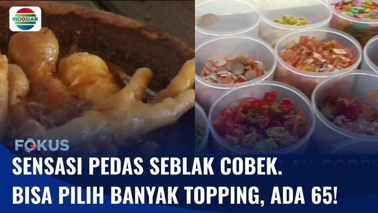 Pedasnya Seblak Cobek Dengan 65 Varian Topping Lengkap Fokus