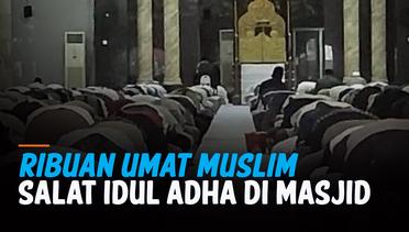 Ribuan Umat Muslim di Ambon Padati Masjid Laksanakan Salat Idul Adha