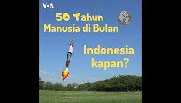 #TahuGakLo? 50 Tahun Manusia di Bulan, Indonesia Kapan?