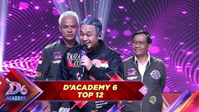 MIRIP BANGEET!! Gilang Impersonate Ganjar Pranowo!! Semua Penonton Kaget | D'Academy 6