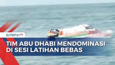 Jelang Race Utama F1 Powerboat, Para Pebalap Mulai Sesi Latihan Bebas di Danau Toba