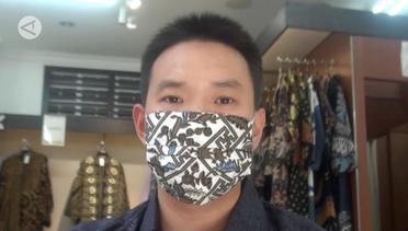 Masker batik menjadi alternatif ketika masker medis langka