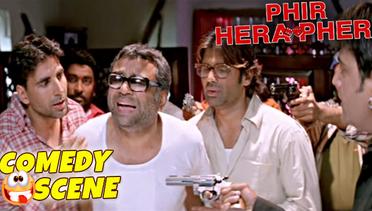 Paresh Rawal Makes Fun Of Villain- Comedy Scene | Phir Hera Pheri | Hindi Film