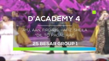 Aan, Ayu, Sheila, Firdaus dan Hafiz - Dil To Pagal Hai (D'Academy 4 Konser Result Top 25 Group 1)