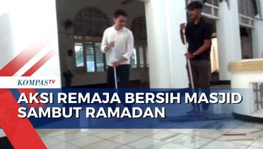 Aksi Remaja Bersih Masjid Cut Mutia, Menteng Sambut Ramadan