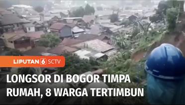 Tebing Longsor di Bogor Akibatkan 8 Orang Tertimbun, 4 di Antaranya Masih dalam Pencarian | Liputan 6