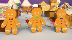 Three Gingerbread Men - Christmas carols for children - BarnMusikTV.se
