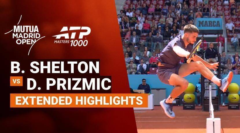 Ben Shelton vs Dino Prizmic - Round 2 (Arantxa Sanchez Stadium) | ATP 1000: Mutua Madrid Open 2026