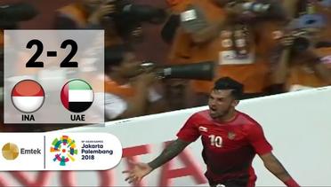 Goal Stefano Lilipaly - Sepak Bola Putra Indonesia (2) vs (2) United Arab Emirates | Asian Games 2018
