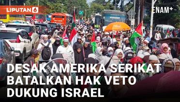 Dukung Palestina, Ribuan Warga Demo Kedubes Amerika Serikat