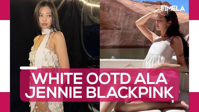 Aura Seksi Jennie BLACKPINK dalam Outfit Putih