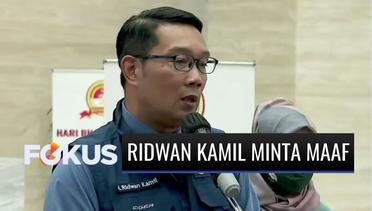 Diperiksa Tujuh Jam Soal Kerumunan Massa di Bogor, Ridwan Kamil Minta Maaf | Fokus