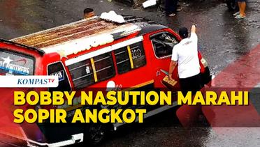 Detik-detik Bobby Nasution Marahi Sopir Angkot yang Terobos Lampu Merah dan Tabrak Motor
