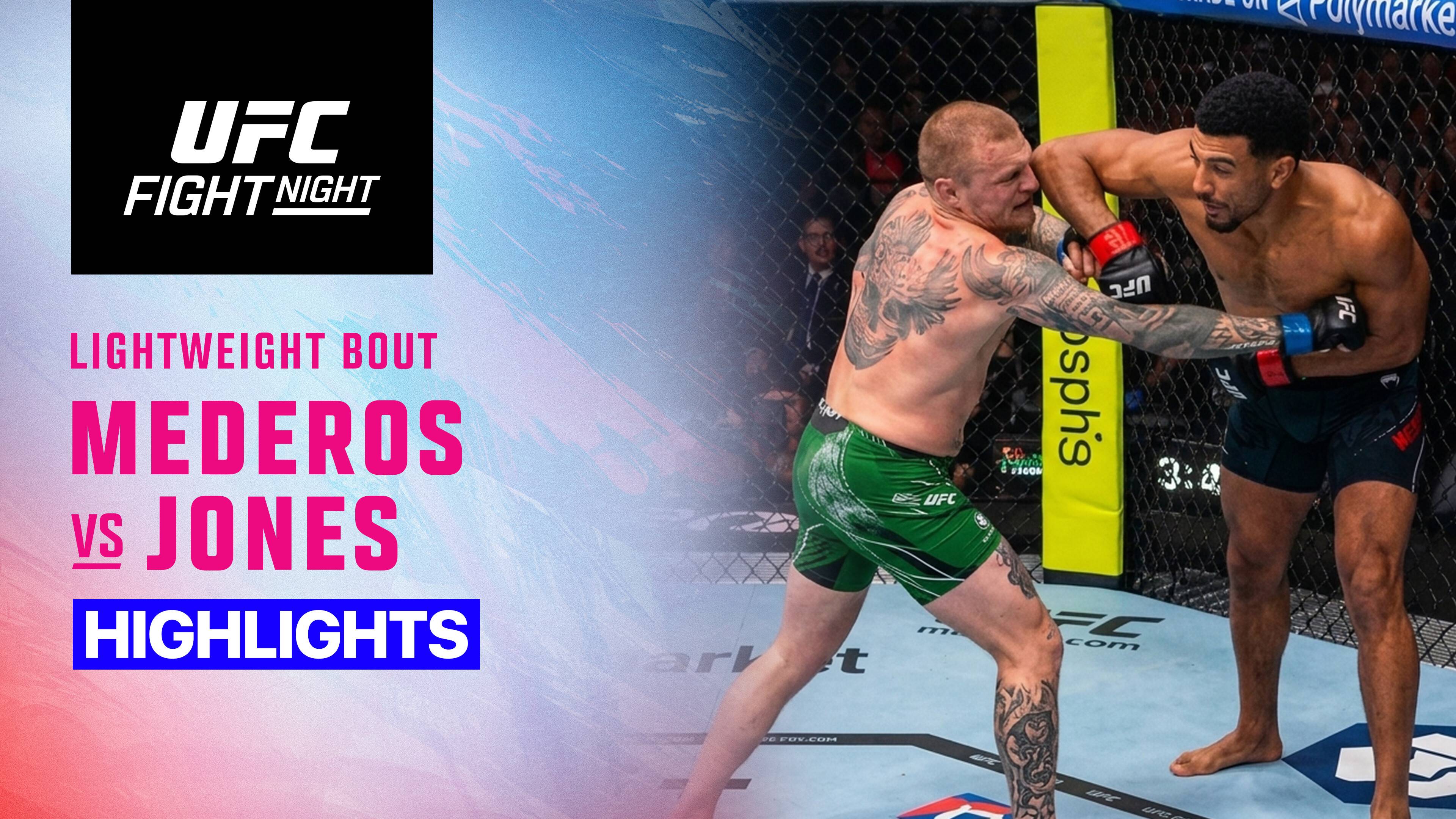 Marquel Mederos vs Mason Jones - Lightweight | UFC Fight Night
